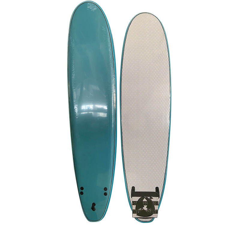 8' Mesh Soft Top Surfboard na May EVA Bumper Rail